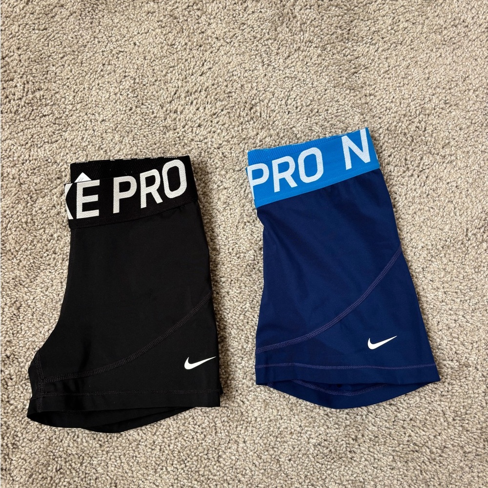 Nike Pro Shorts - Black and Navy